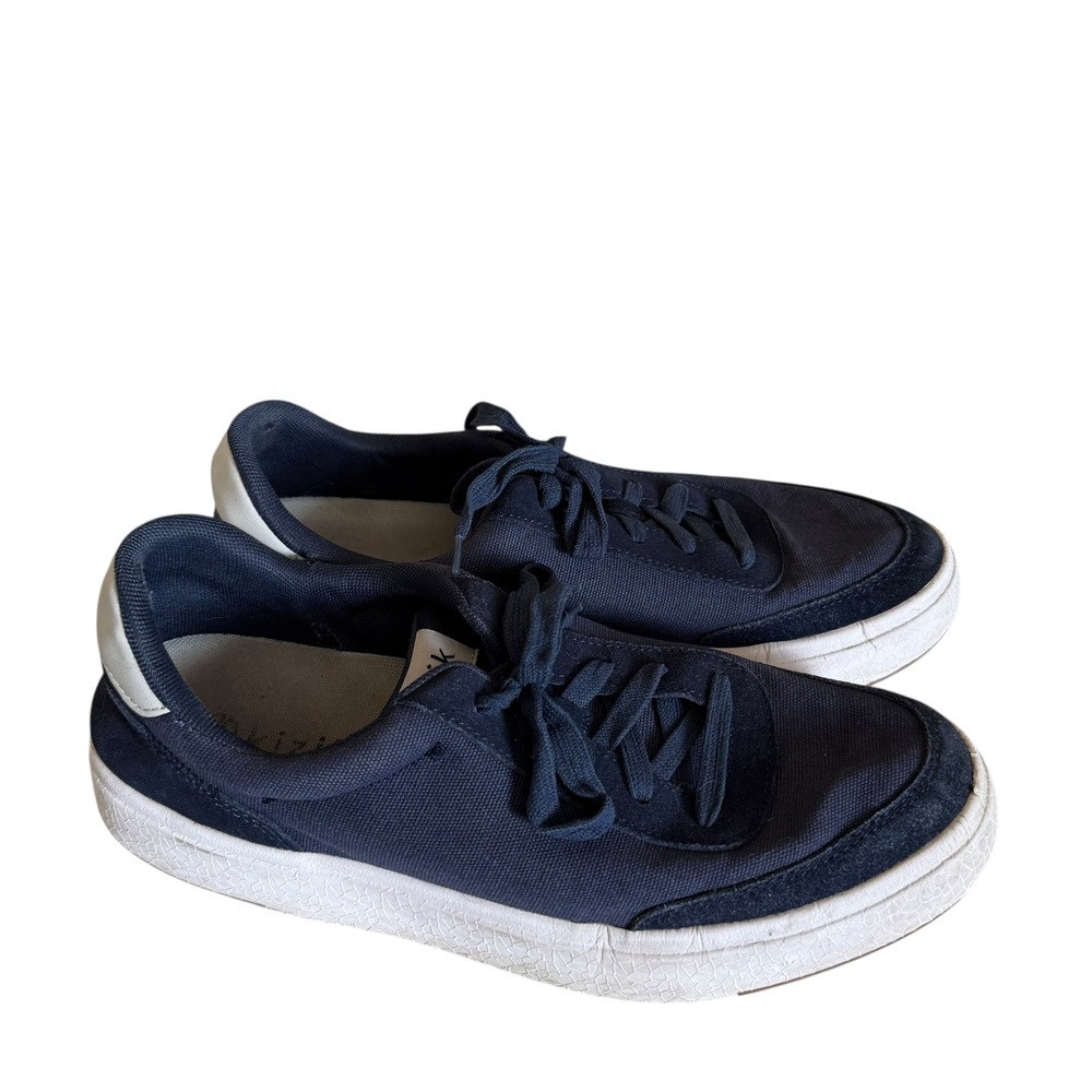 Men's Navy Canvas Sneakers - Casual Lace-Up Shoe